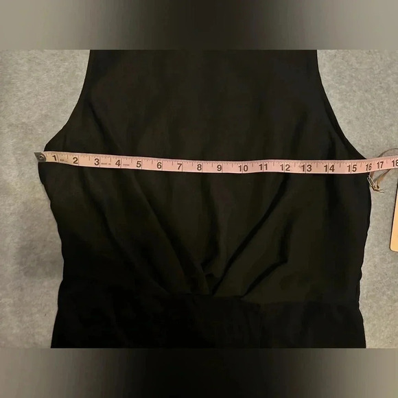 NWT Gibson Latimer Sleeveless Peplum Sheath Dress Womens Black Size 10 - Picture 8 of 8